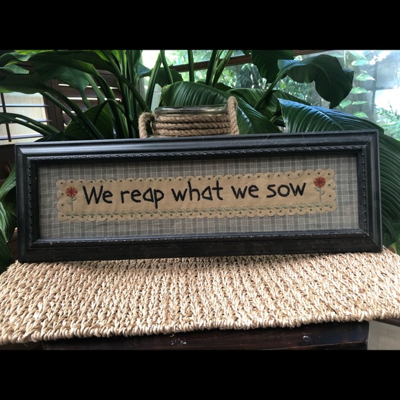 Other - 🧵CrossStitch Vintage Framed Sampler